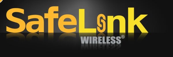 SafeLink Wireless Logo with Black Background